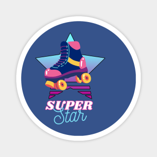 Roller Skating Super Star Magnet